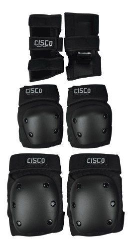 Skate Montado Cisco + Capacete Profissional + Kit Proteção