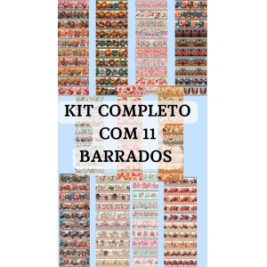 KIT COM 11 BARRADOS - 3D 0,55 x 1,50m
