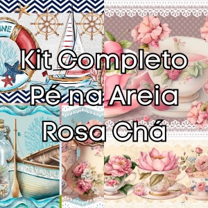 Kit completo Coleção Pé na Areia - Rosa Chá