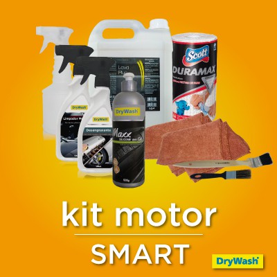 Kit SMART MOTOR - para 10 limpezas técnicas de motor (Produtos e acessórios)