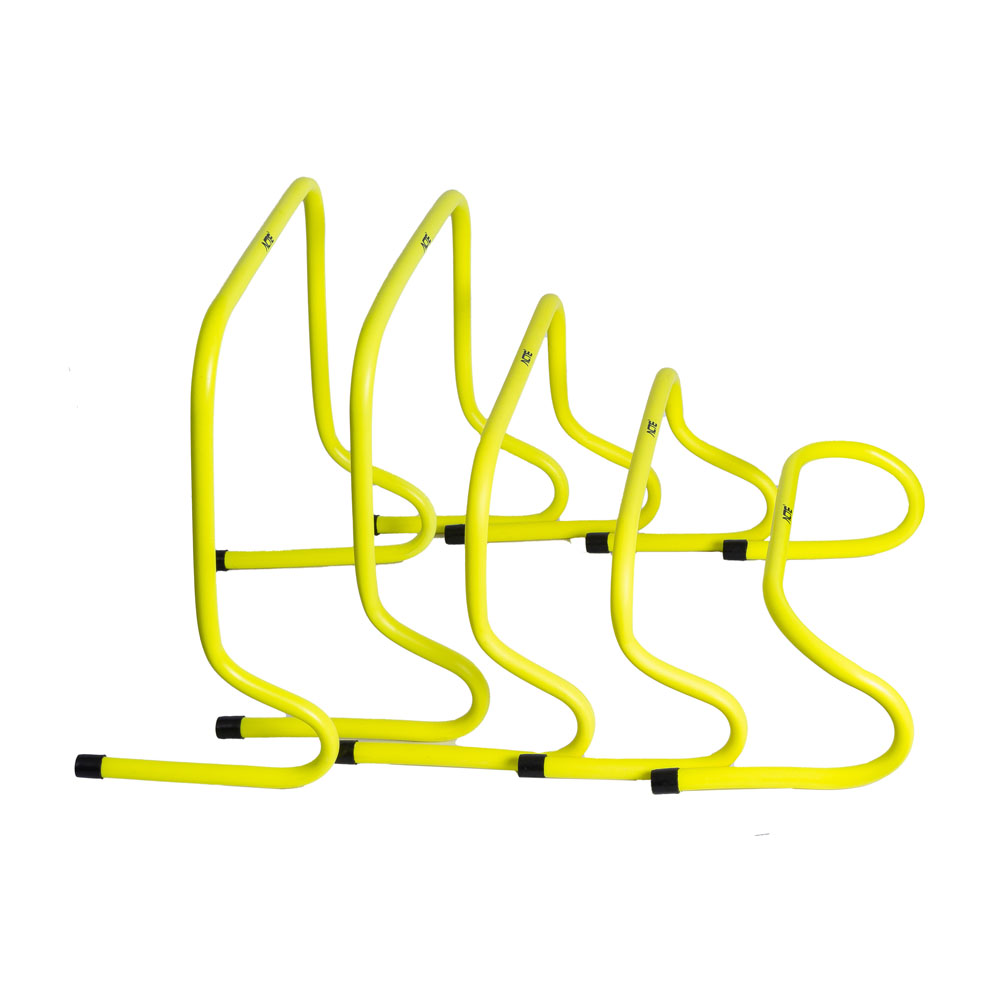Kit Obstáculos De Treinamento Para Agilidade, Amarelo Neon, T75, Acte Sports 