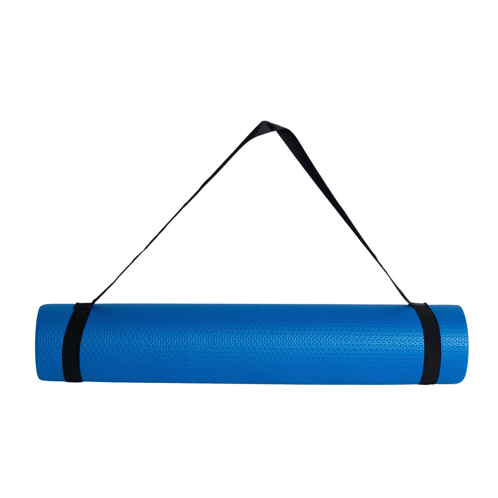 Tapete Yoga Mat Com Alça de Transporte Antiderrapante Texturizado Azul Royal T11NA Acte Sports 