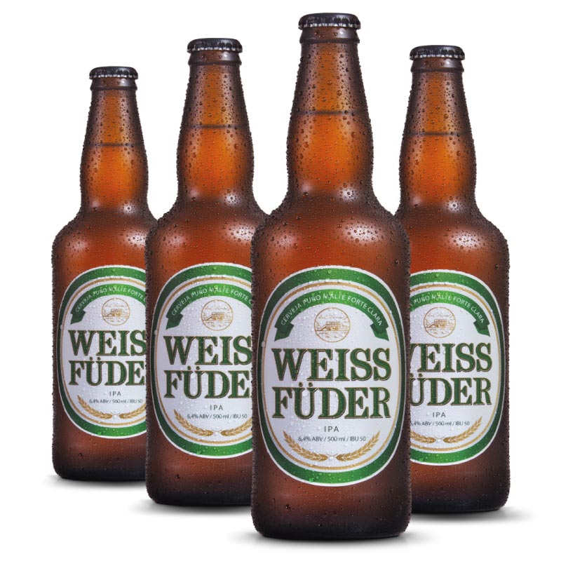 Combo cerveja Weiss Füder IPA 4 garrafas
