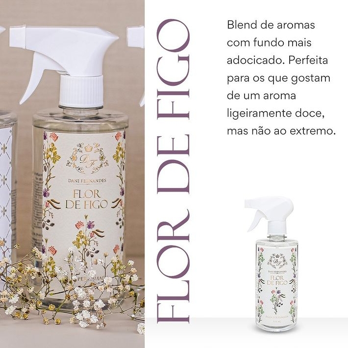 Kit Agua Perfumada Flor de Figo 510ml - Dani Fernandes  - 2 unidades