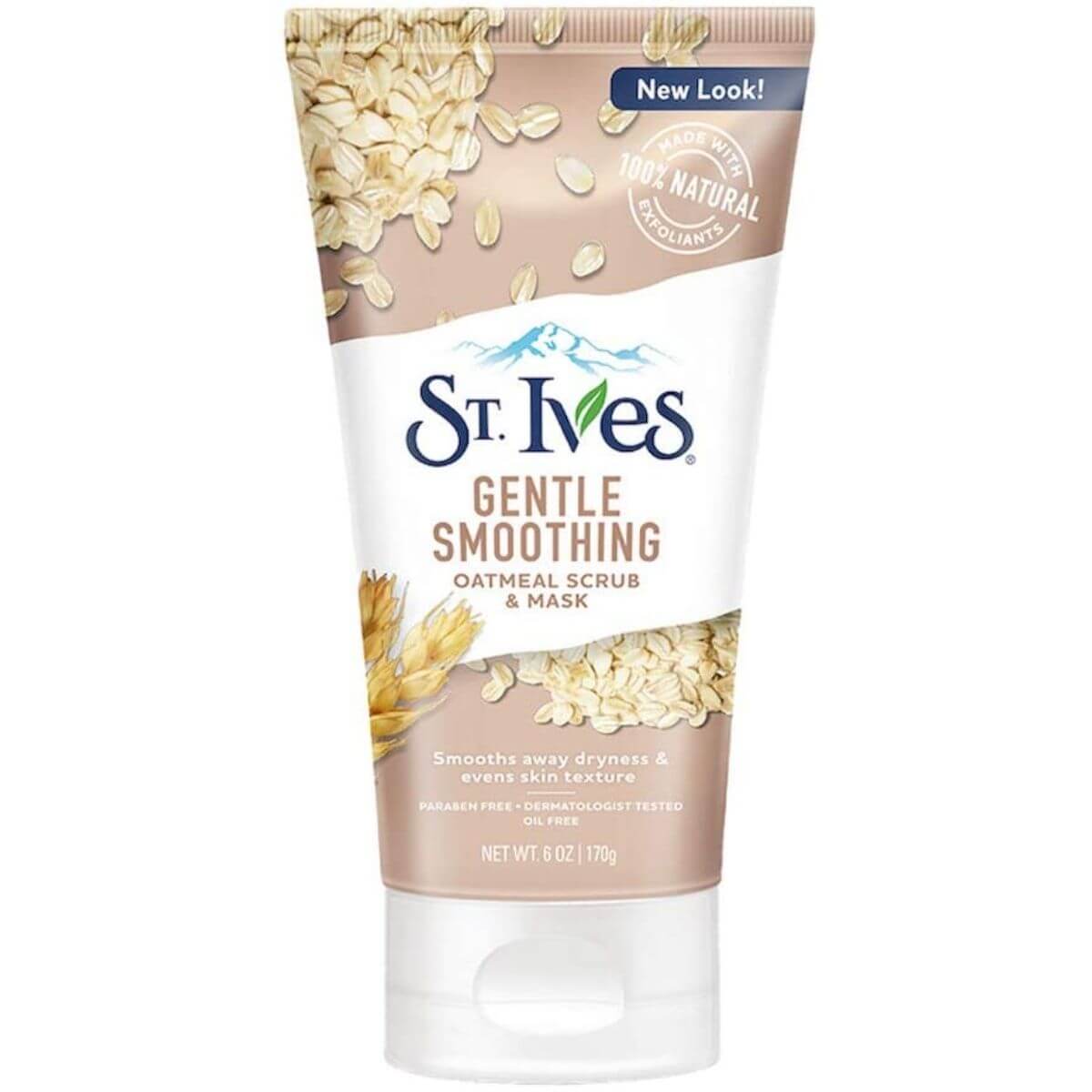 St. Ives Gentle Smoothing, Máscara e Esfoliante Facial de Aveia Suavizante, 170g (6 oz)