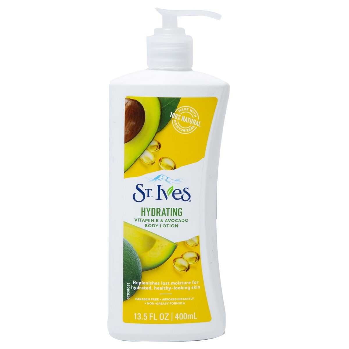 St. Ives Vitamina E Hidratante Loção para Mãos e Corpo de Abacate, 400ml (13.5 oz)