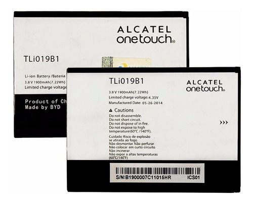 Bateria Alcatel Pixi 4 (5045j) 3.8 V 1900 Mah - Tli019b1