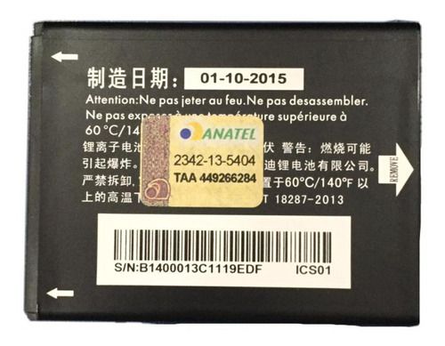 Bateria Alcatel One Touch (5020e) 3.7 V 1400 Mah - Tli014a1