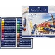 Giz Pastel Oleoso  Creative Studios  Faber-Castell com 24 cores  Ref 127024