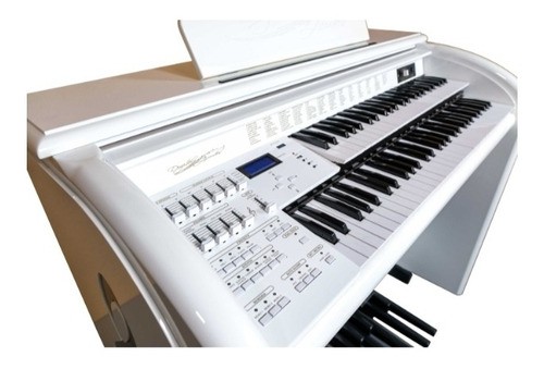 Órgão Eletrônico Digital Acordes Top Elegance Ac500 Branco - NOVO