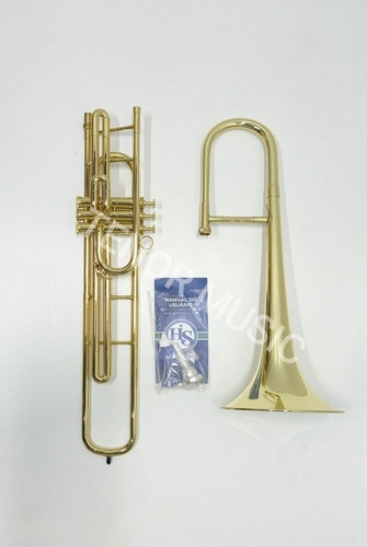 Trombone HS MUSICAL S761 Sib Curto NOVO