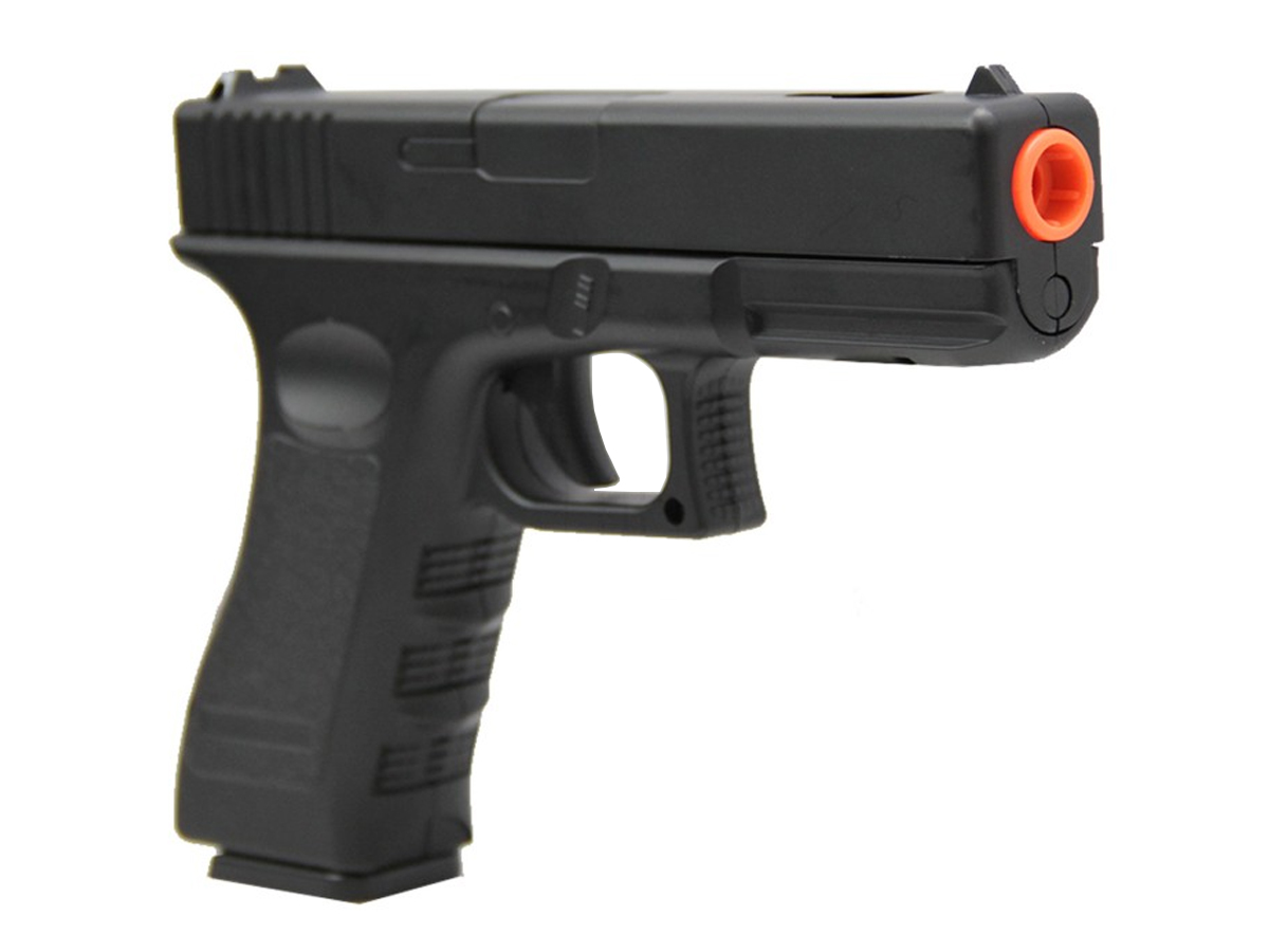 Pistola Airsoft Glock V20 Full Metal Spring 6mm + 3000 Bbs 0,20g loja Blowback + Coldre robocop