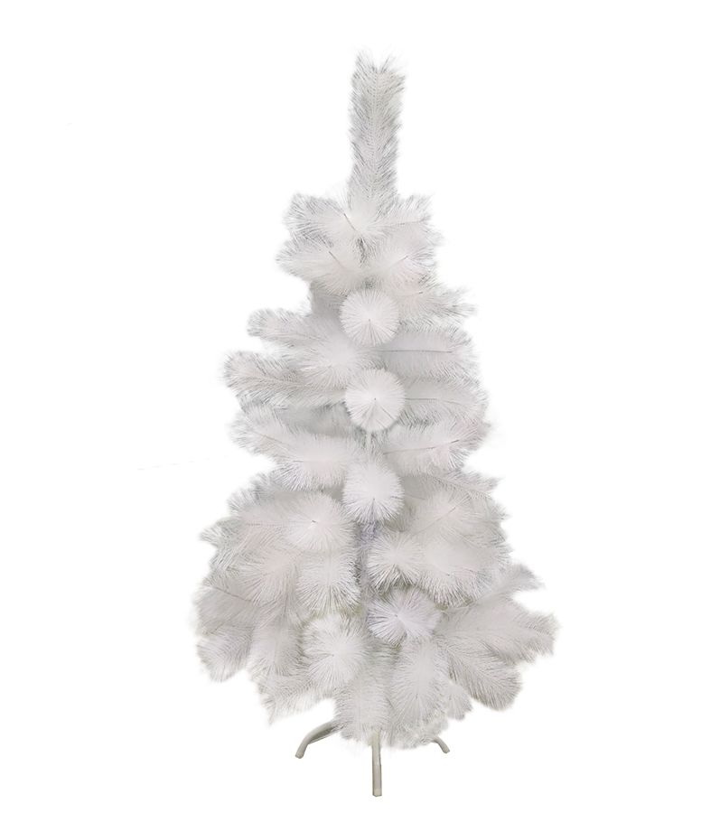 Árvore de Natal Pinheiro 90cm / 45 Galhos / Branca - Luxo