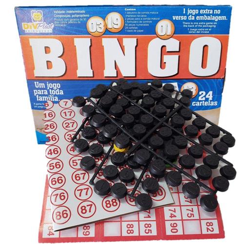Bingo 24 Cartelas DivPlast Brinquedos
