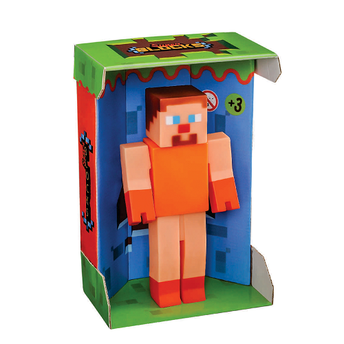 Boneco Estilo Minecraft Modelo Super Blocks - Adijomar