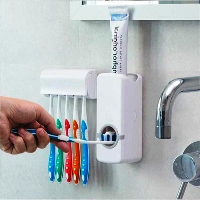 Dispensador Automático de Creme Dental P/ Escova Dente