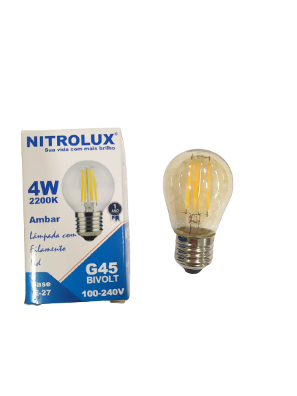 Lâmpada de filamento LED 4W 2200K Ambar- Nitrolux