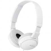 Fone de Ouvido Sony ZX110 Branco Headphone Universal com Plugue Conector P2 3,5mm MDR-ZX110/WC