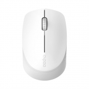Mouse Sem Fio Bluetooth + Wireless 2.4Ghz M100 Silent Rapoo RA010 Branco para Tablet Smartphone Notebook PC