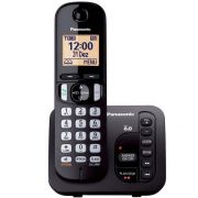 Telefone Sem Fio Panasonic KX-TGC220LBB com Secretária Eletrônica e Bloqueador de Chamadas