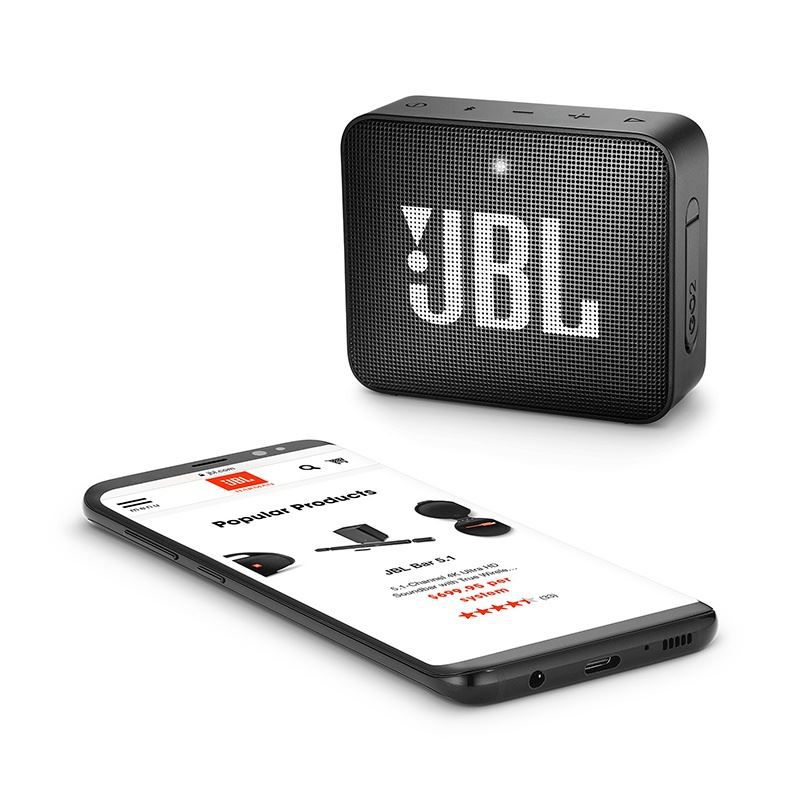 Caixa de Som Bluetooth JBL GO 2  Black Preto à Prova D'água