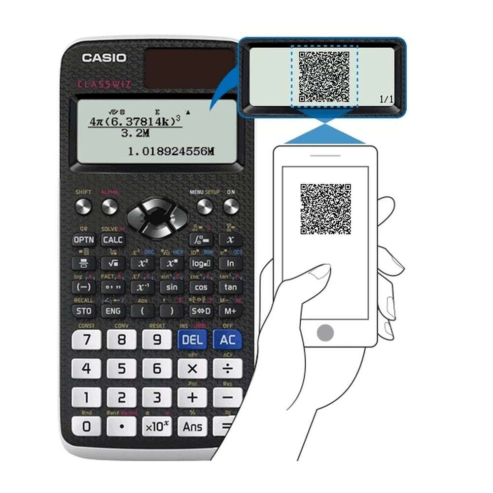 Calculadora Científica Casio FX-991LAX Classwiz 553 Funções Tabela Planilha QR Code FX991 FX991LAX