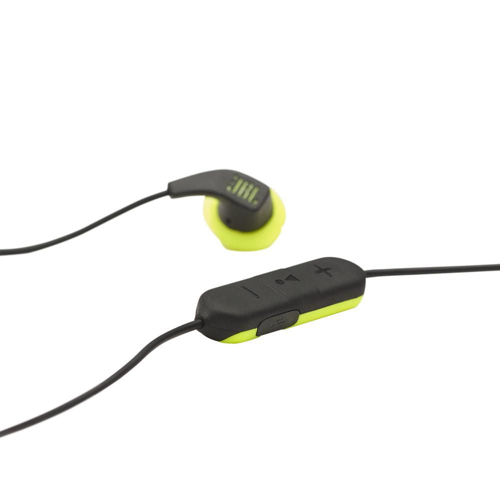 Fone de Ouvido Esportivo JBL Endurance Run Bluetooth Preto com Amarelo à prova de suor