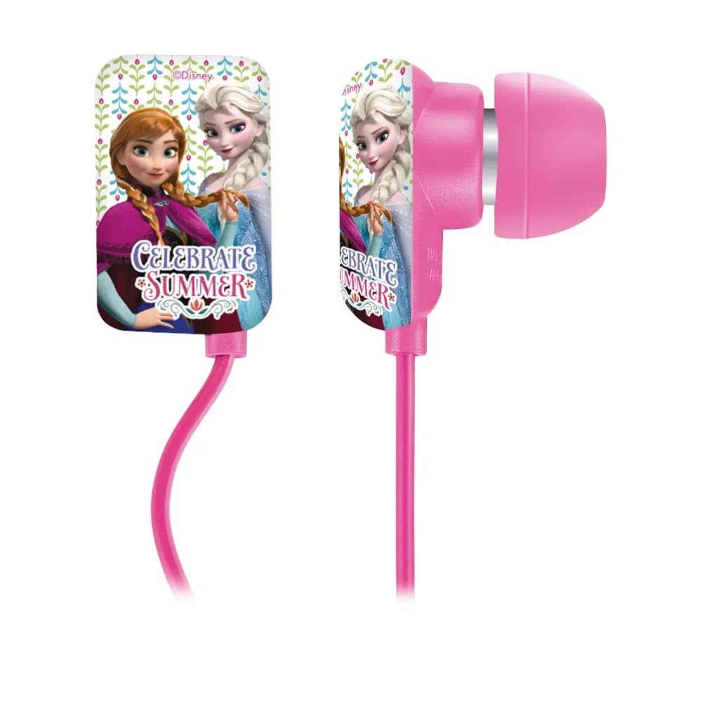 Fone de Ouvido Infantil Disney Frozen Elsa Anna PH125 Rosa para Criança Universal p/ Tablet Celular