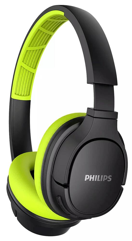 Fone de Ouvido Philips SH402 Bluetooth Verde Preto Sem Fio ActionFit Resistente ao Suor TASH402LF/00