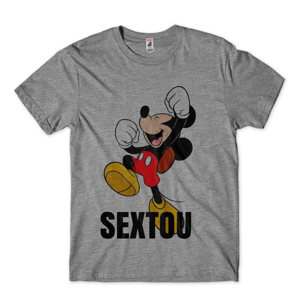 Camisa Masculina Engracada Mickey Sextou Barata