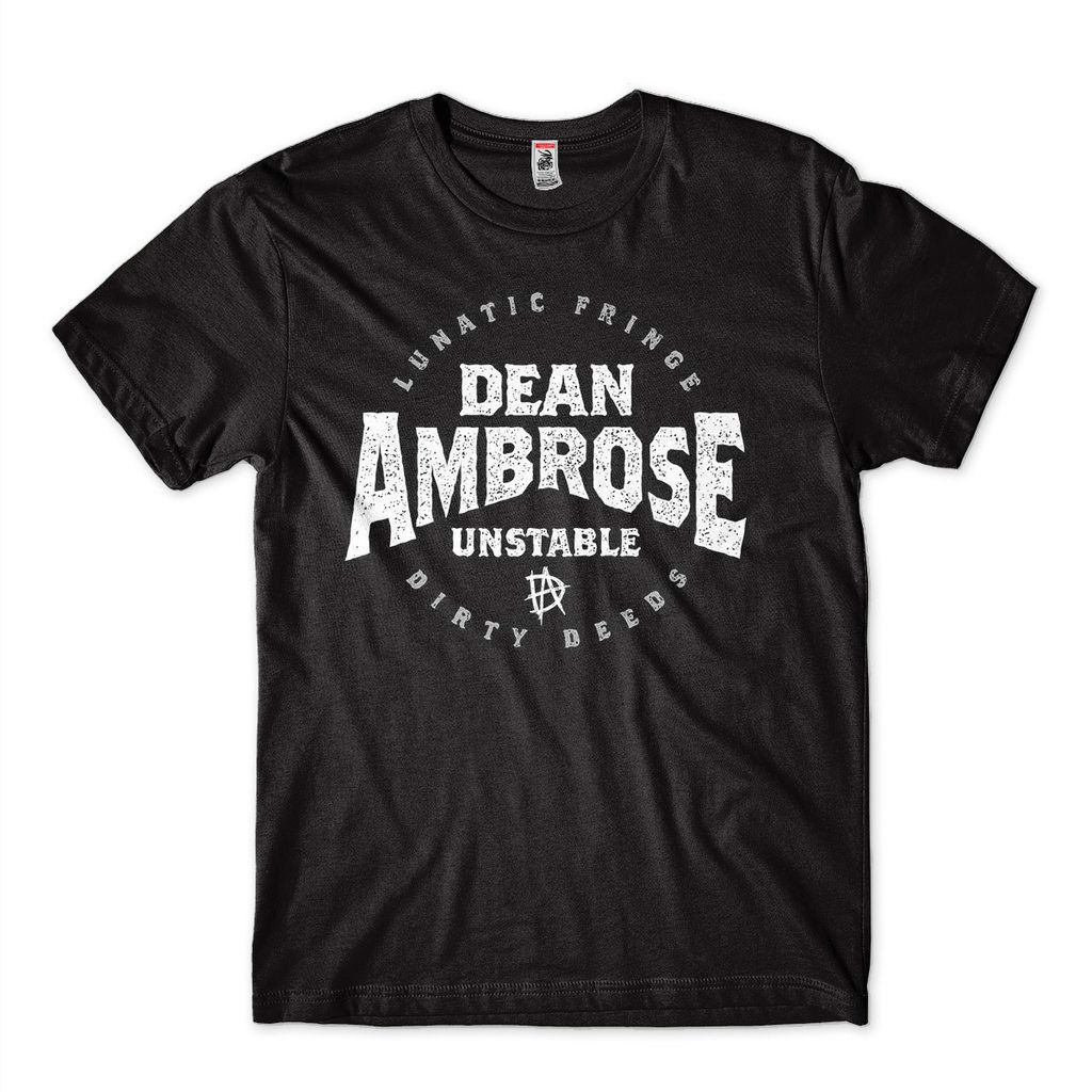Camiseta Dean Ambrose Lunatic Fringe masculina The Shield
