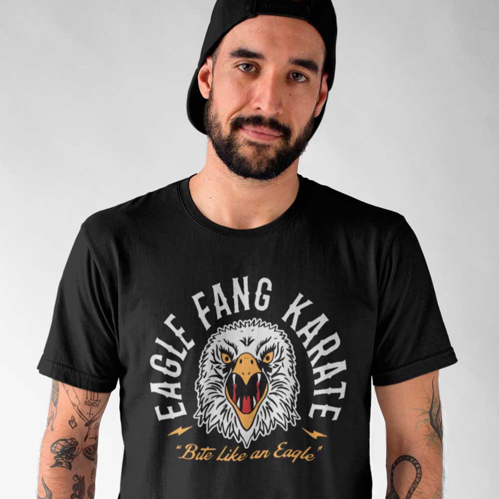 camiseta eagle fang karate preta