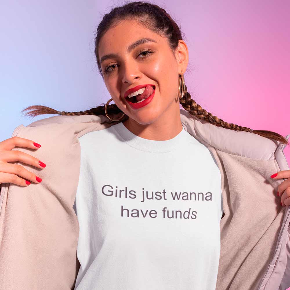 Camiseta Girls just wanna have funds Cyndi Lauper