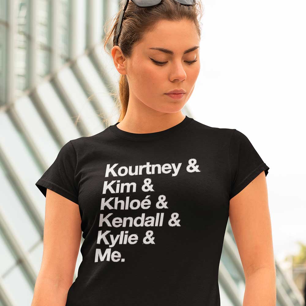 Camiseta Kardashian Kourtney Kim Kendall Khloe Kylie