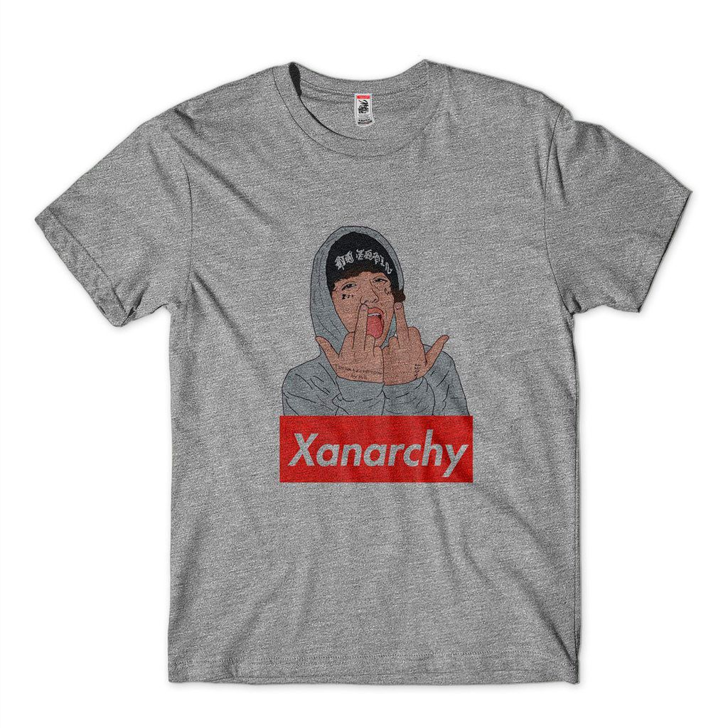 camiseta lil Xan fuck you rapper xanarchy camisa masculina