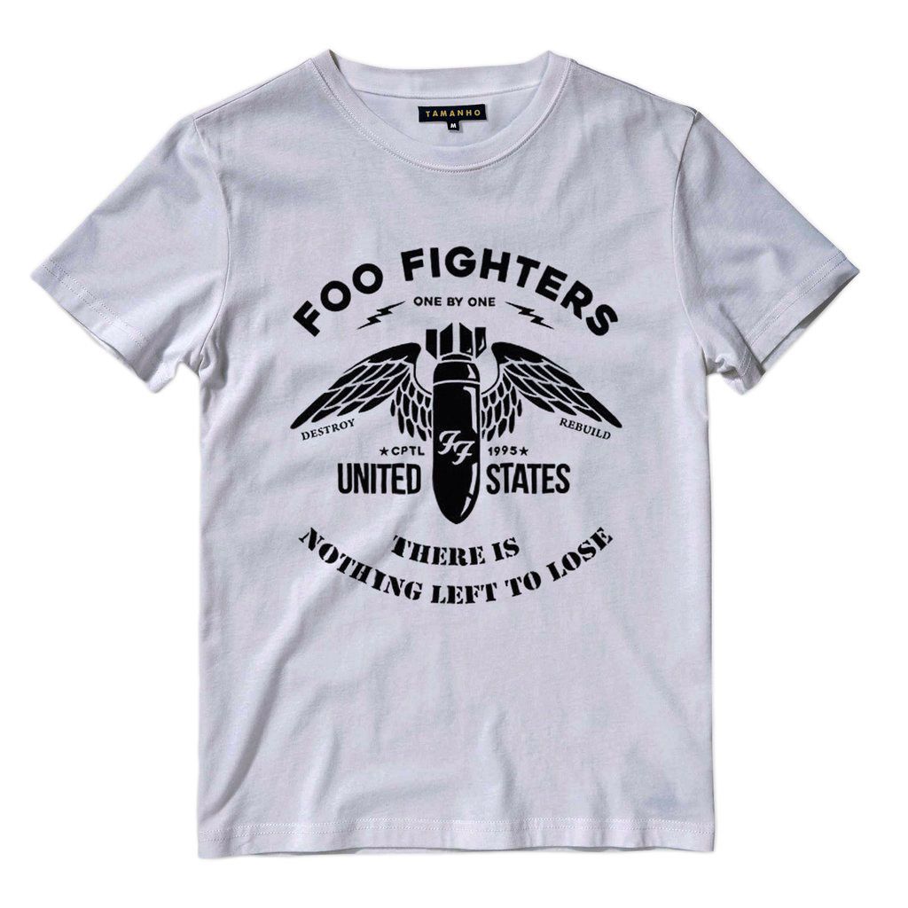 Camiseta Nothing left to lose Foo Fighters Branca Masculina