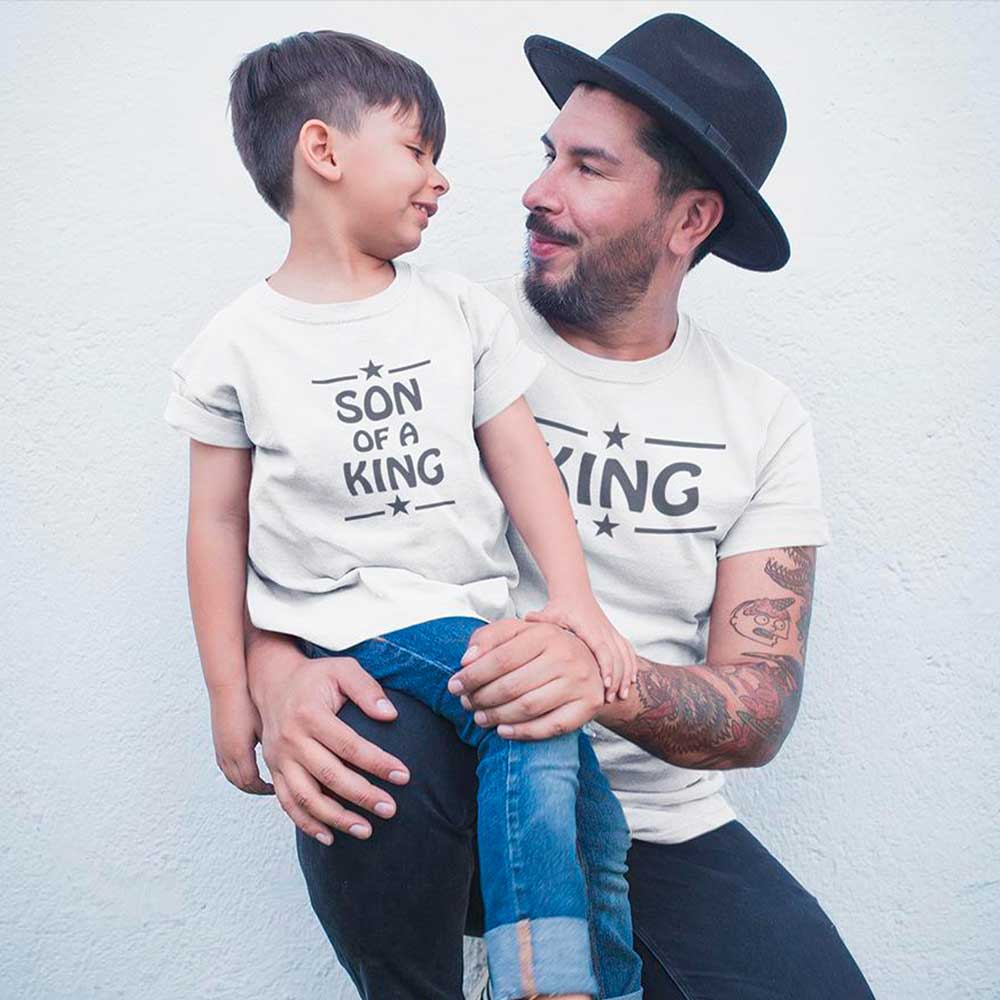 camiseta para pai e filho usarem juntos