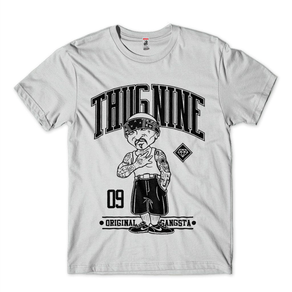 camiseta tupac 2pac original gangsta thugnine branca