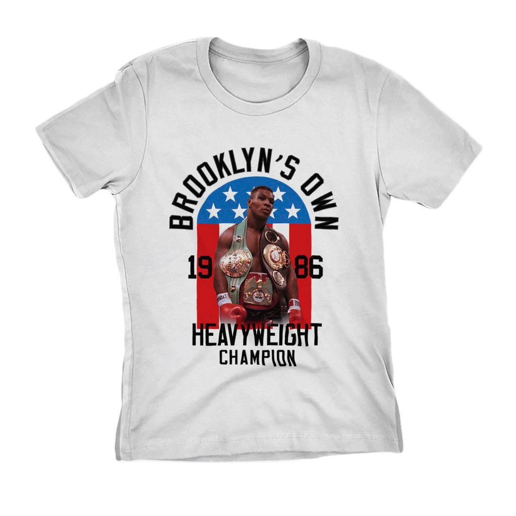 Camiseta Tyson Brooklyn NY 1986 Camisa Lutador boxe feminina