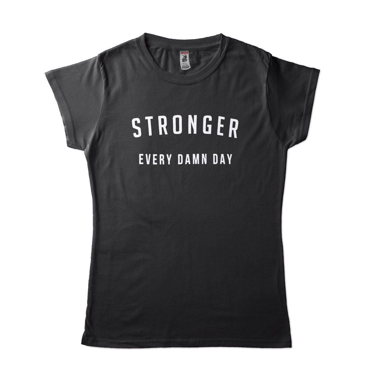 camisetas para academia feminina baratas Stronger every day