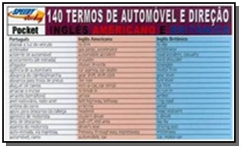 140 Termos De Automovel E Direcao - Ingles America