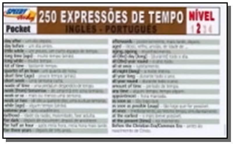 250 Expressoes De Tempo 2 - Ingles / Portugues