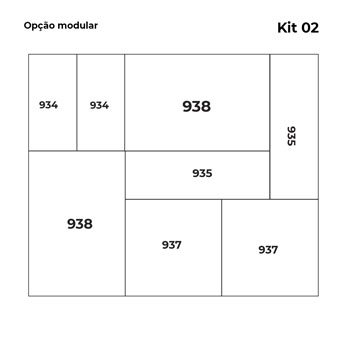 Kit 02 - Organizadores para Gaveta  - 8 peças