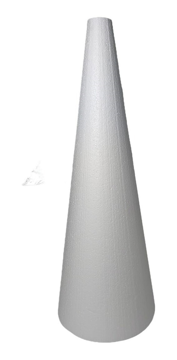 Cone Em Isopor Eps Maciço 75x27 Cm - 1 Unidade