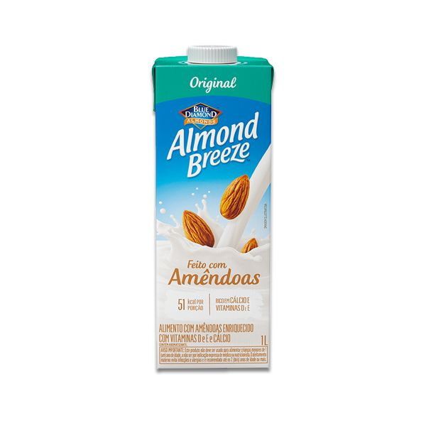 Bebida Vegetal de Amêndoas Original Almond Breeze 1l