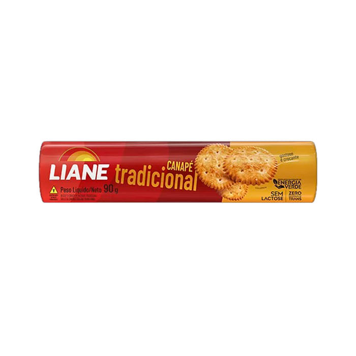 Biscoito Salgado Tradicional Sem Lactose Liane 90g