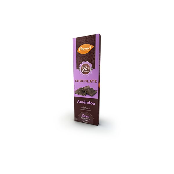Chocolate Flormel 52% Cacau E Amêndoa 20g