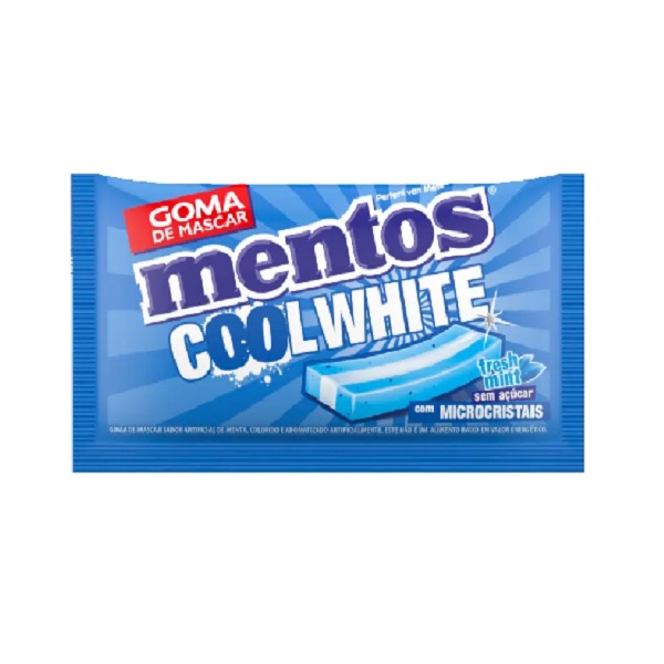 Mentos Cool White Freshmint contendo 15 unidades
