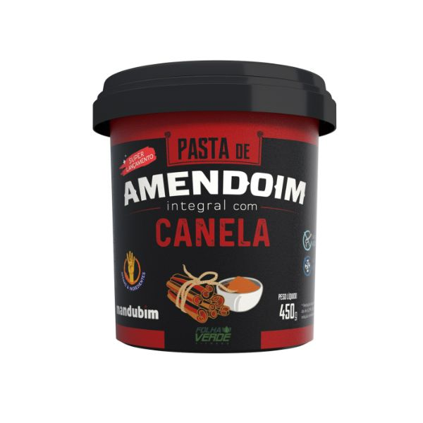 Pasta De Amendoim Com Canela Zero Açúcar Mandubim 450g