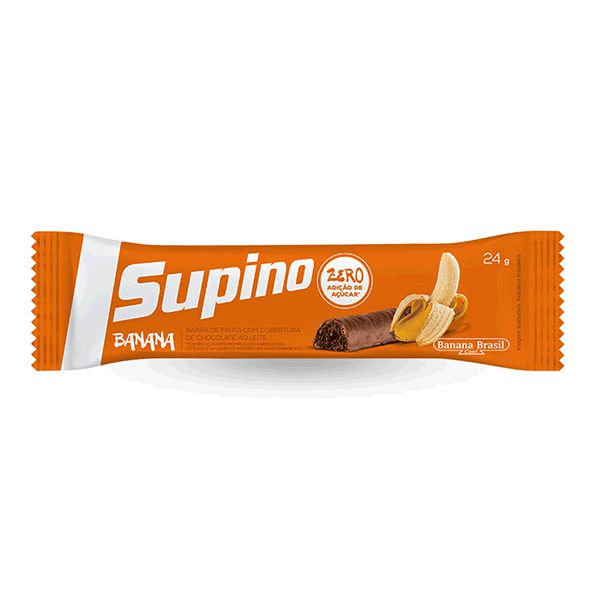 Supino Zero Açúcar Banana C/cobertura Sabor Chocolate Ao Leite UNIDADE